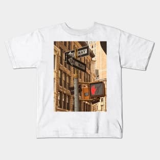 Manhattan Street Signs New York City Kids T-Shirt